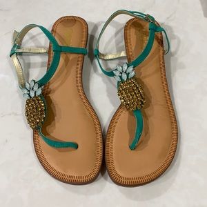 Carlos Santana Pineapple Sandals